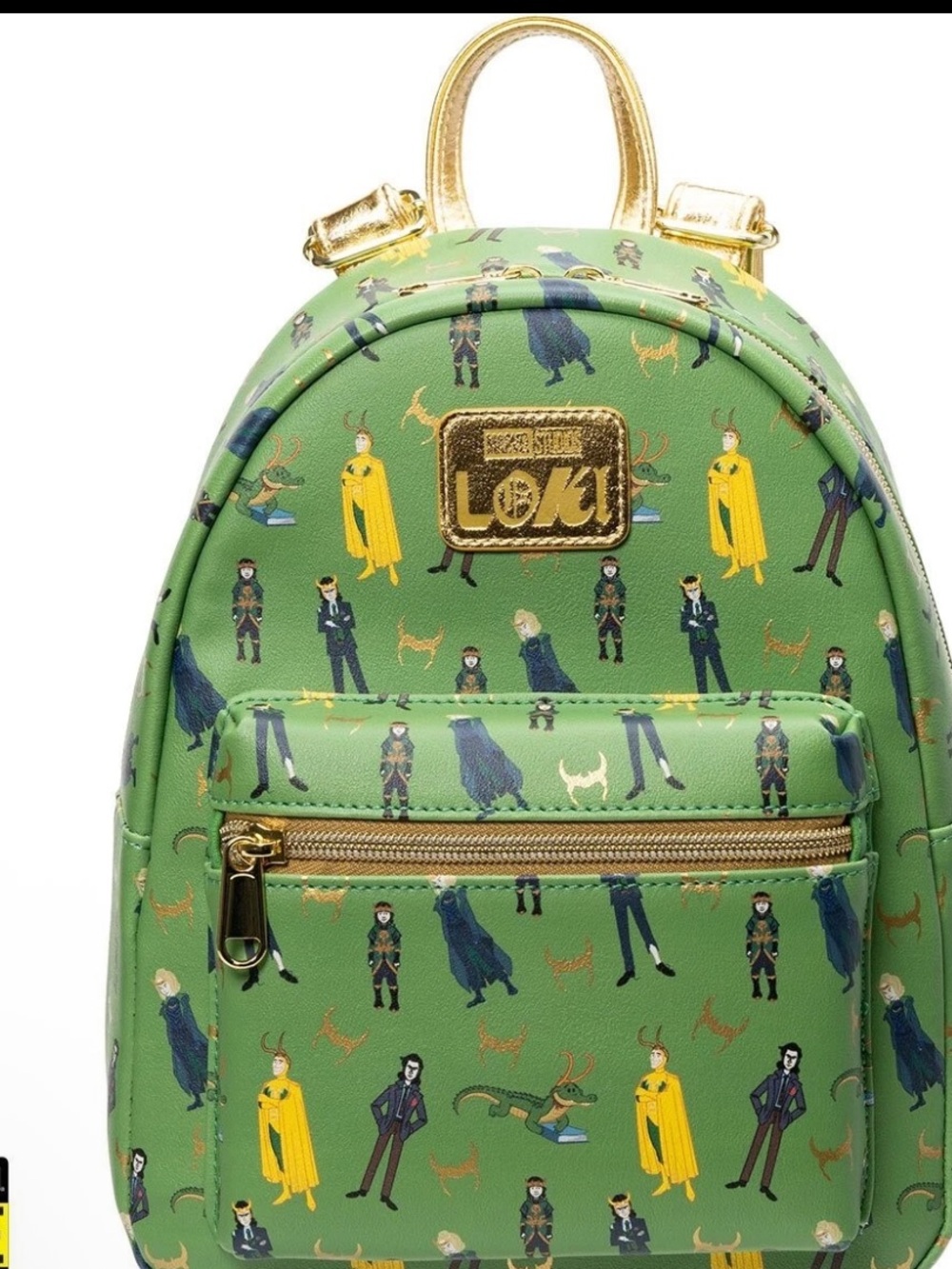 Loungefly Marvel Loki Mini Backpack Comic Print Avengers Disney NWT